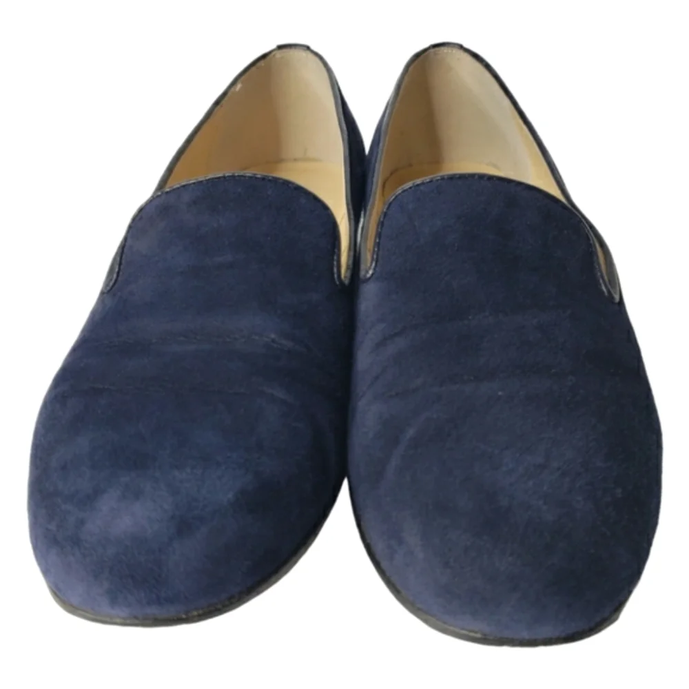Suede Leather Slip-on Loafer 6 Preppy Minimalist Classic Business Flat Talbots